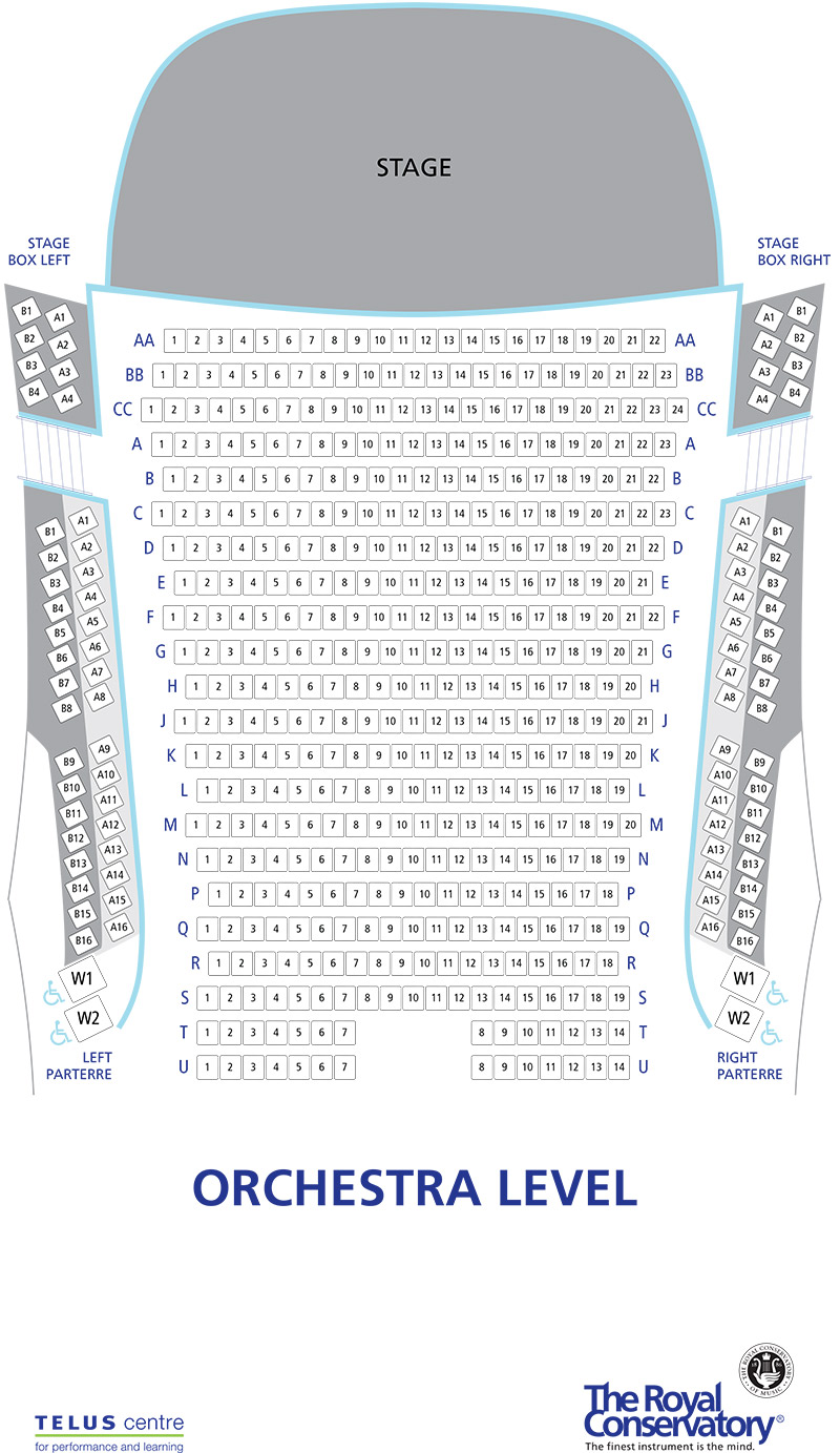 Koerner Hall Seating Chart - Orchestra